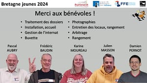 Le championnat de Bretagne jeunes 2024. Ali s'impose en champion (U14), Augustin remporte l'Open A. 2