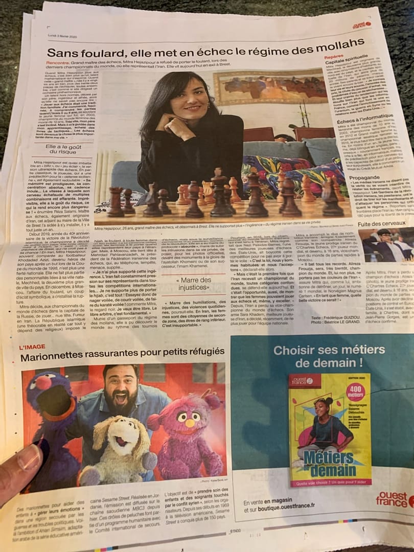 Mitra à l'honneur dans Ouest France 2 Mitra à l'honneur dans Ouest France 2